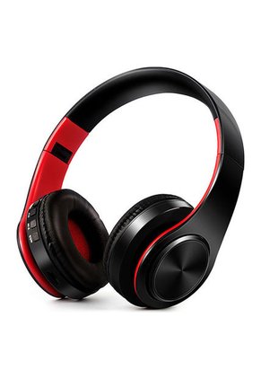 Audifonos Bluetooth Inalambricos Estereo Plegables Rojo
