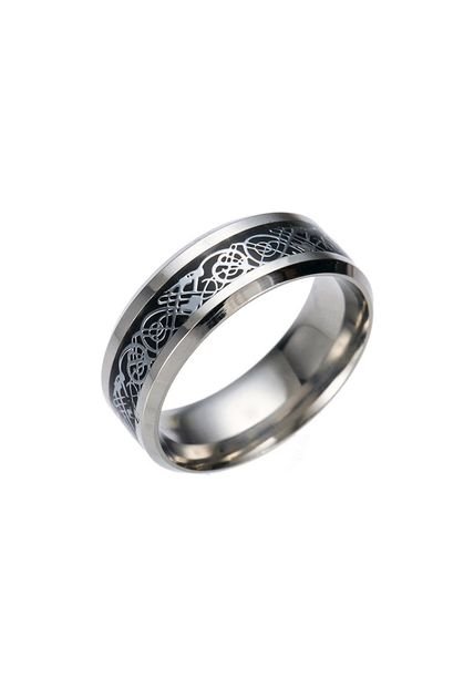 Anillos Vintage Dragon Acero Inoxidable 316L C151 Negro
