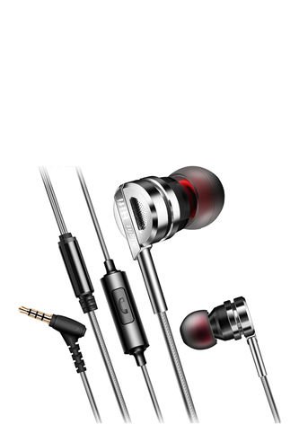 Audifonos Alta Fidelidad 3.5mm QYZ DM9 Microfono Plateado Frenezi