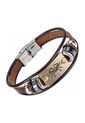 Manilla Pulsera Zodiaco Cierre Acero Cuero XY17018 de Frenezi
