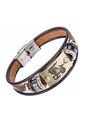 Manilla Pulsera Zodiaco Cierre Acero Cuero XY17018 de Frenezi