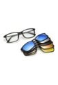 Gafas Sol Polarizadas 5 Lentes Intercambiables TR90 8803 Negro de Frenezi
