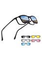 Gafas Sol Polarizadas 5 Lentes Intercambiables TR90 8803 Negro de Frenezi