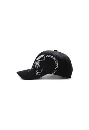 Gorra Beisbol Deportiva Unisex Algodon Bordado Skull Negro