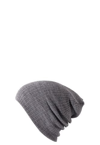 Gorro Unisex Punto Suave Algodon Invierno Liso 028 Gris Frenezi