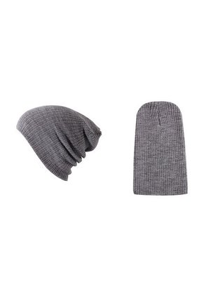 Gorro Unisex Punto Suave Algodon Invierno Liso 028 Gris