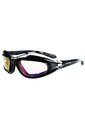 Gafas Sol Polarizadas Motociclismo UV400 4 Lentes Negro de Frenezi
