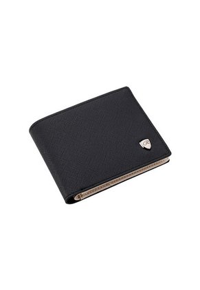Billetera Hombres Cuero PU Cartera Monedero HS-180 Negro