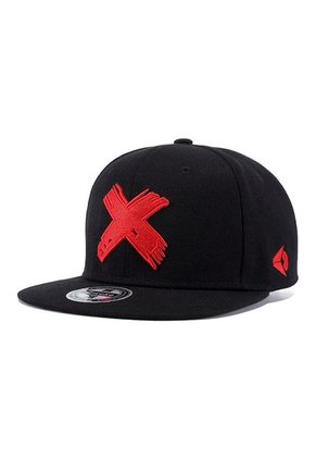 Gorra Plana Beisbol Hip Hop Unisex Algodon Bordado 3D Rojo