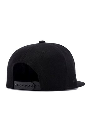 Gorra Plana Beisbol Hip Hop Unisex Algodon Bordado 3D Negro
