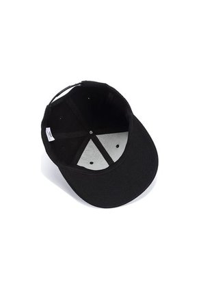 Gorra Plana Beisbol Hip Hop Unisex Algodon Bordado 3D Negro