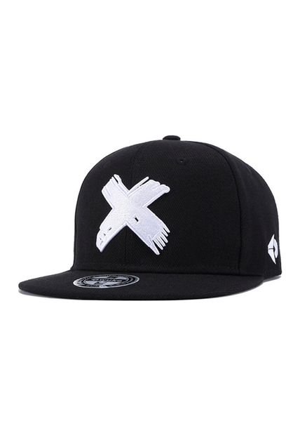 Gorra Plana Beisbol Hip Hop Unisex Algodon Bordado 3D Blanco