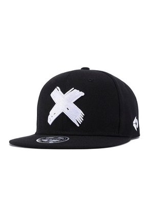 Gorra Plana Beisbol Hip Hop Unisex Algodon Bordado 3D Blanco