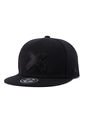 Gorra Plana Beisbol Hip Hop Unisex Algodon Bordado 3D Negro de Frenezi