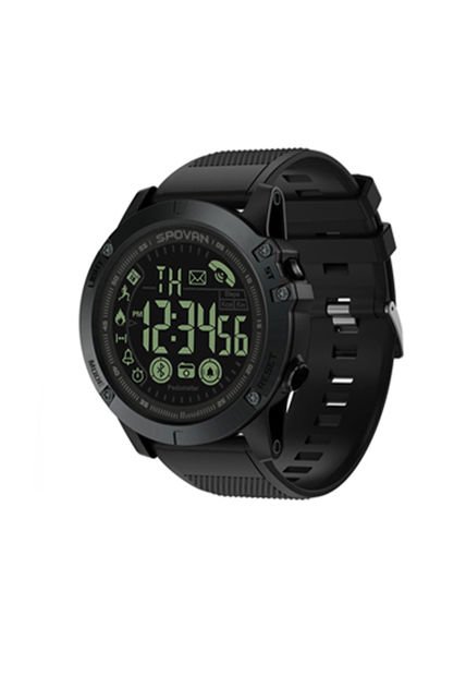 Smartwatch SPOVAN PR1 Hombre Running Ciclismo Caminar 5ATM Negro