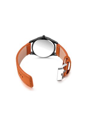 Reloj Hombre Cuarzo Deportivo Pulso Cuero T1300 Marron