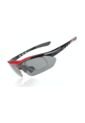 Gafas Deportivas Profesionales 5 Lentes Negro Rojo de Frenezi