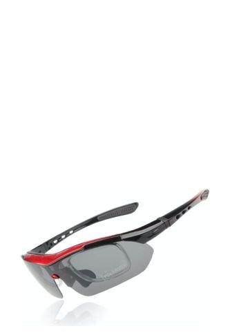 Gafas Deportivas Profesionales 5 Lentes Negro Rojo Frenezi
