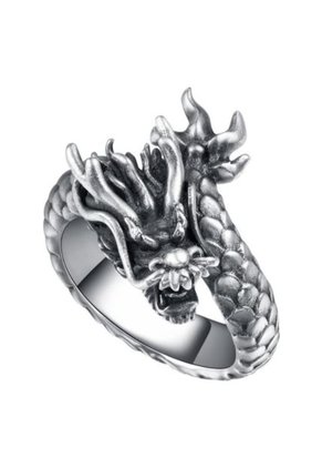 Anillo Punk Retro Gotico Hombre Ajustable FF046 Dragon