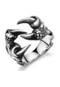 Anillo Punk Retro Gotico Hombre Ajustable FF042 Garra de Frenezi
