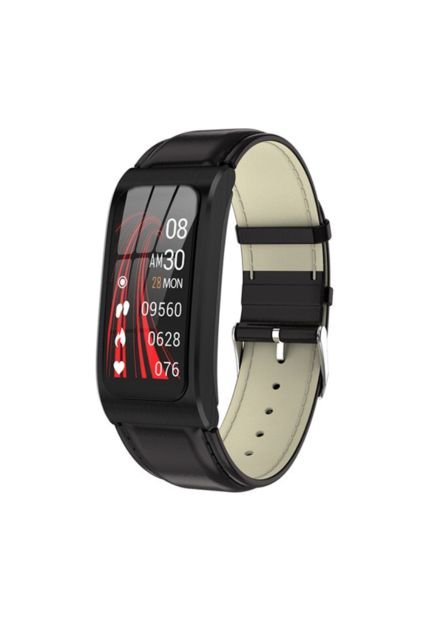 Smartband Pulsera Inteligente Ritmo Cardiaco Pulso Cuero AK12 Negro -  Compra Ahora | Dafiti Colombia