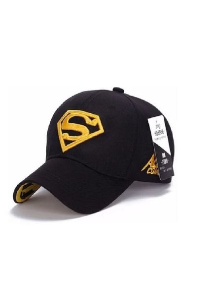 Gorra Beisbol Superman Poliester Logo Amarillo Colores Varios