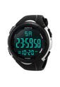 Reloj Digital Hombres LED Militar Deportivo 248 Negro Blanco de Frenezi