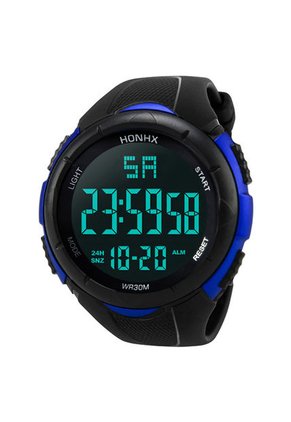 Reloj Digital Hombres LED Militar Deportivo 248 Negro Azul