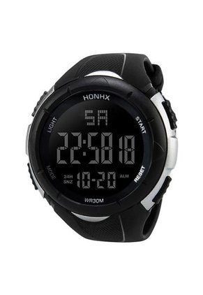 Reloj Digital Hombres LED Militar Deportivo 248 Negro Blanco