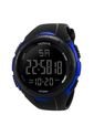 Reloj Digital Hombres LED Militar Deportivo 248 Negro Azul de Frenezi