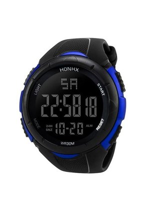 Reloj Digital Hombres LED Militar Deportivo 248 Negro Azul