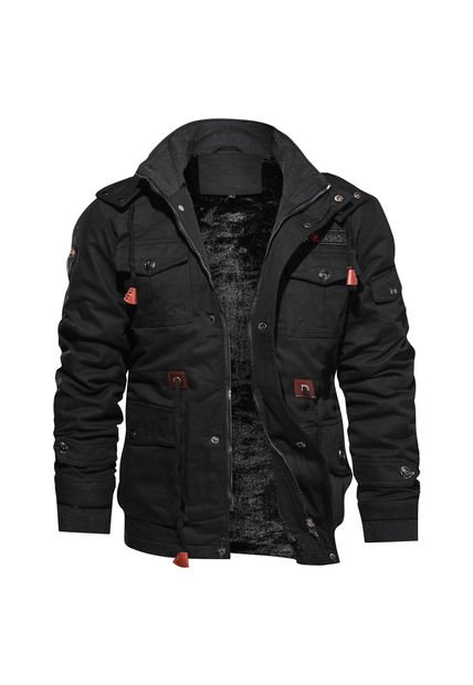 Chaqueta Hombres Moda Slim Casual Gotica 665848 Negro