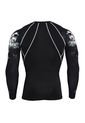 Conjunto Deportivo Compresion Hombre Camiseta Pantalon 721 Negro de Frenezi