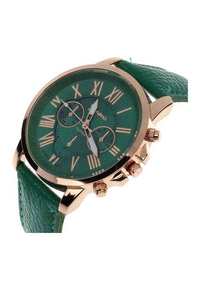 Reloj Para Mujer Analogo Numeros Romanos Verde