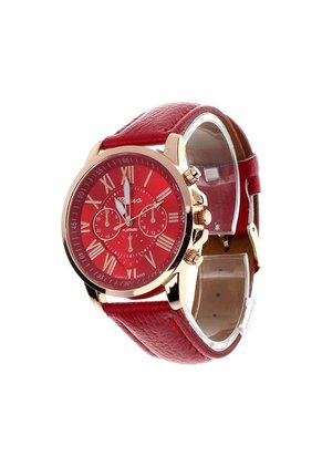 Reloj Mujer Analogo Numeros Romanos - Color Rojo