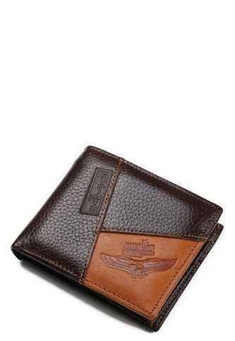Billetera Hombre Cuero Cremallera Tipo 1B G8042 Cafe Marron Frenezi