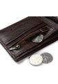 Billetera Hombre Cuero Cremallera Tipo 1B G8042 Cafe Marron de Frenezi