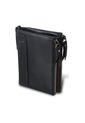 Billetera Hombres Cuero Doble Cremallera CNC-D001 Negro de Frenezi