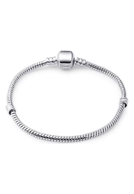 Pulsera Mujer  Cristal Murano Plateado 3206