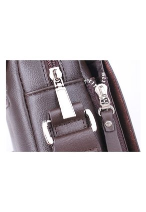 Bolso Hombre Cuero PU YS-4361-DS Medida 19*17*7cm Marron