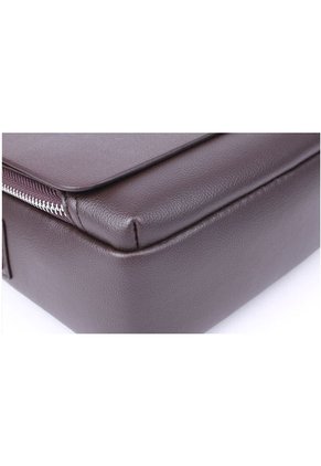 Bolso Hombre Cuero PU YS-4361-DS Medida 19*17*7cm Marron