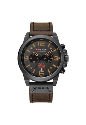 Reloj Deportivo Hombre Cronografo CURREN 8314 Negro Amarillo