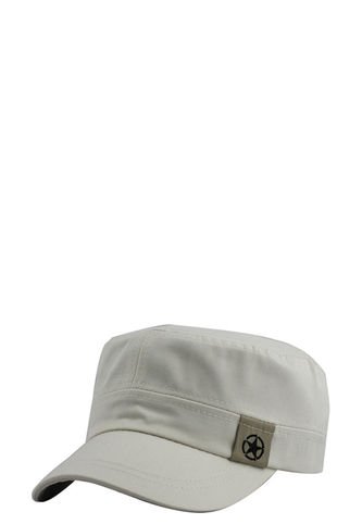 Gorra Plana Estilo Militar Blanco Frenezi
