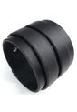 Brazalete Ancho Hombre Cuero Genuino - Negro de Frenezi