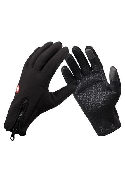 Guantes Ciclismo Negro Windstopper Hombre Dedo Largo