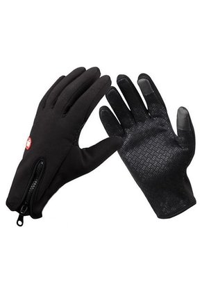 Guantes Ciclismo Negro Windstopper Hombre Dedo Largo