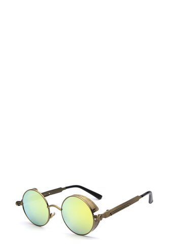 Gafas De Sol Goticas Vintage UV400 Cafe Dorado Frenezi
