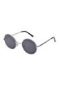 Gafas Sol Clasicas Polarizadas Vintage Retro BPZJ Plateado Negro de Frenezi