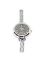 Reloj Analogico Pulsera Mujer Dama LP025 Plateado Negro de Frenezi