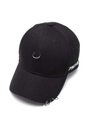 Gorra Beisbol Unisex Argolla Algodon Negro